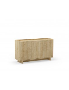 Aparador grabado DAIRA 3 puertas 140 x 80 melamina en roble