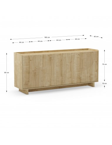 Aparador moderno DAIRA 4 puertas 180 x 80,...