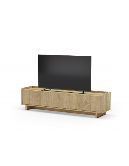 Móvel TV DAIRA 4 portas 180 x 45, melamina carvalho