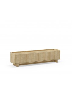 Mueble de TV DAIRA 4 puertas 180 x 45, melamina en roble