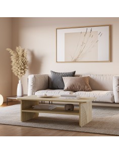 Mesa de centro DAIRA 110 x 35 en melamina en roble 2