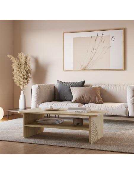 Mesa de centro DAIRA 110 x 35 em carvalho melamina