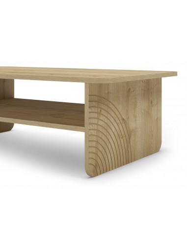 Mesa de centro DAIRA 110 x 35 en melamina en roble