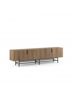 Mueble de TV minimalista 200 x 55cm ELDIA, 4 puertas,...