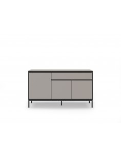 Aparador moderno LORENZA 140 x 80, melamina crema y... 2