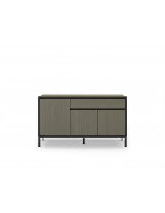 Aparador moderno LORENZA 140 x 80, melamina verde y... 2