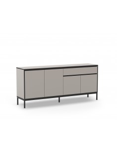 Aparador moderno LORENZA 180 x 80, melamina crema y...