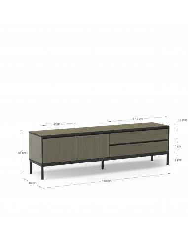 Mueble de TV moderno LORENZA 180 x 55, melamina...