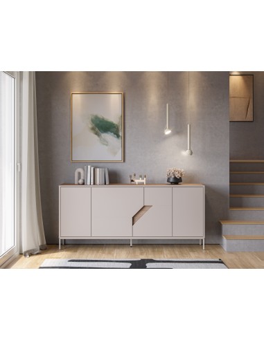 Aparador de design LILOU 180, 4 portas melamina...