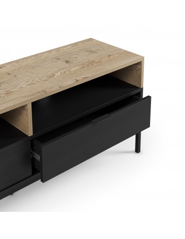 Mueble de TV industrial MARION 140, 2 cajones y...