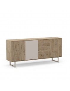 Aparador design MILLAY 180, 3 portas e 3 gavetas, cor...