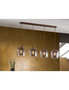 LAMPARA FOX 4L CHOCOLATE DIMABLE