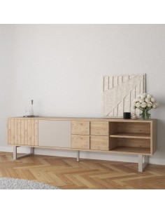 Mueble de TV de diseño MILLAY 180, 2 puertas,2 cajones,... 2
