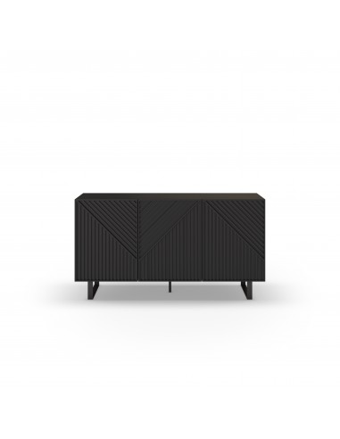 Aparador minimalista PETA 150 x 80, cor preto e...