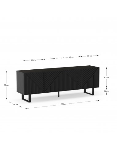 Mueble de TV minimalista PETA 160 x 55, color...