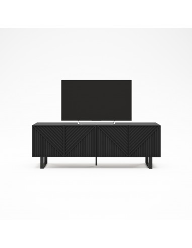 Móvel TV minimalista PETA 160 x 55, cor preto e...