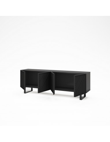 Móvel TV minimalista PETA 160 x 55, cor preto e...