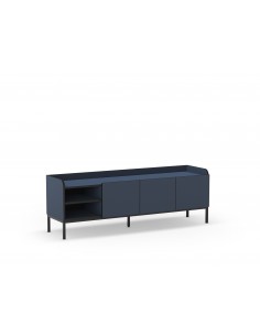 Mueble de TV minimalista ADARA 160 x 55, azul y negro,...