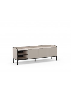 Mueble de TV minimalista ADARA 160 x 55, crema y negro,...