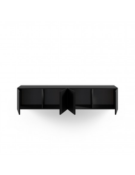 Mueble minimalista de TV suspendido a pared DAROCA 180 negro