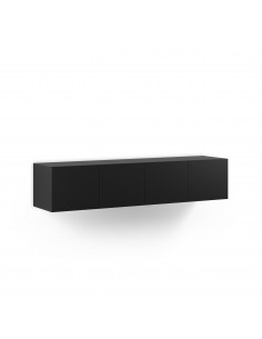 Mueble minimalista de TV suspendido a pared DAROCA 180 negro