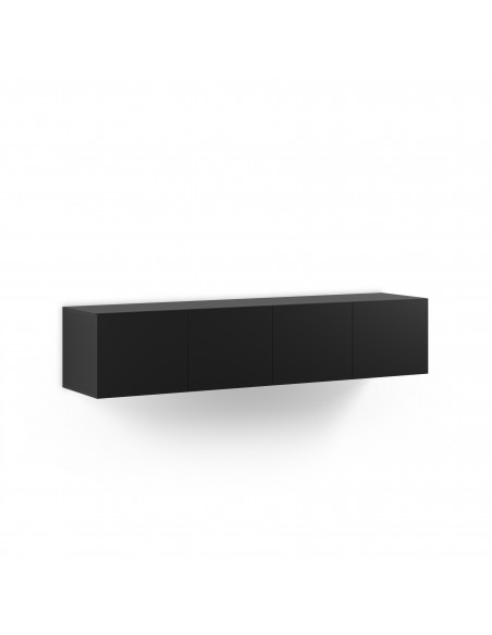 Mueble minimalista de TV suspendido a pared DAROCA 180 negro