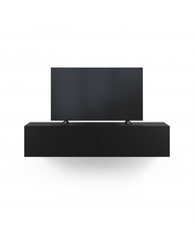 Móvel de TV minimalista de parede DAROCA 180 preto