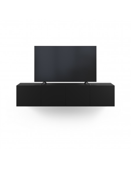 Móvel de TV minimalista de parede DAROCA 180 preto