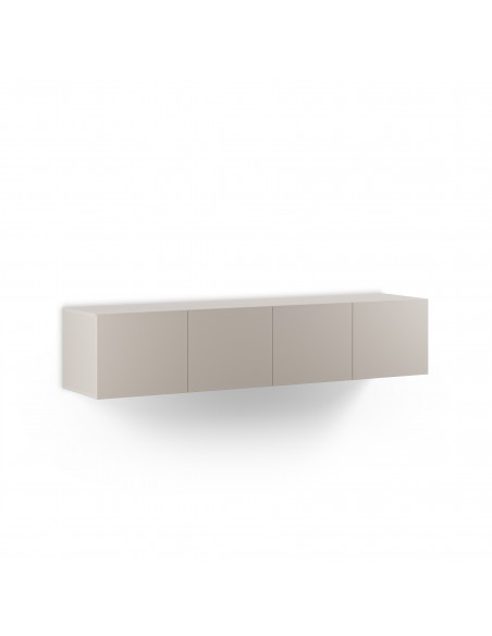 Mueble minimalista de TV suspendido a pared DAROCA 180 crema