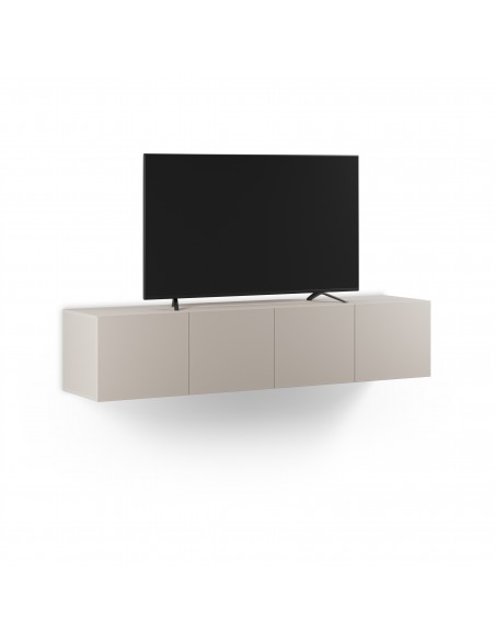 Mueble minimalista de TV suspendido a pared DAROCA 180 crema