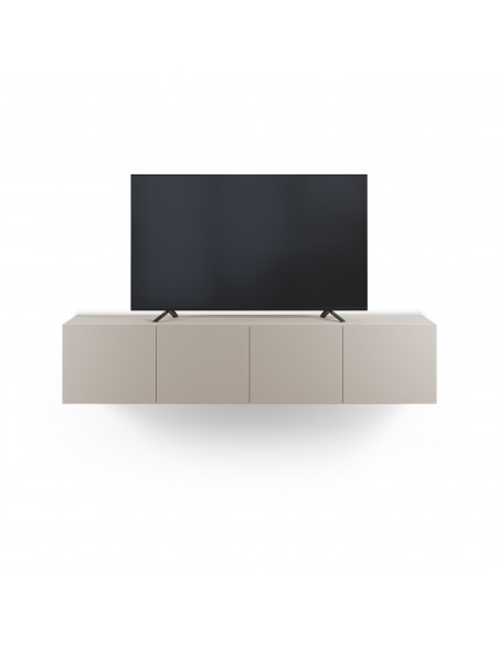 Mueble minimalista de TV suspendido a pared DAROCA 180 crema