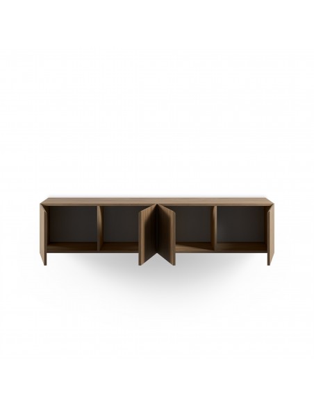 Mueble minimalista de TV suspendido a pared DAROCA 180 color roble