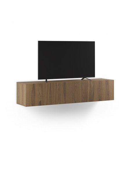 Mueble minimalista de TV suspendido a pared DAROCA 180 color roble
