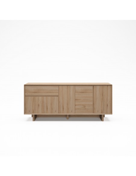 Aparador design CARPI 180, 4 portas e 1 gaveta, cor carvalho