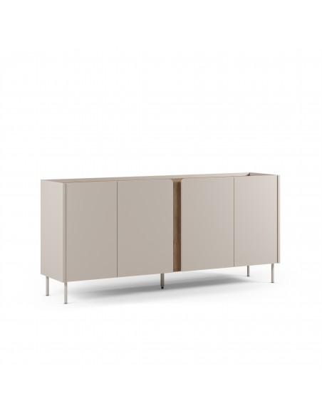Aparador design LUCILE 180 cor creme e carvalho