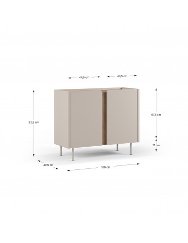 Aparador auxiliar design LUCILE 100 em cor...