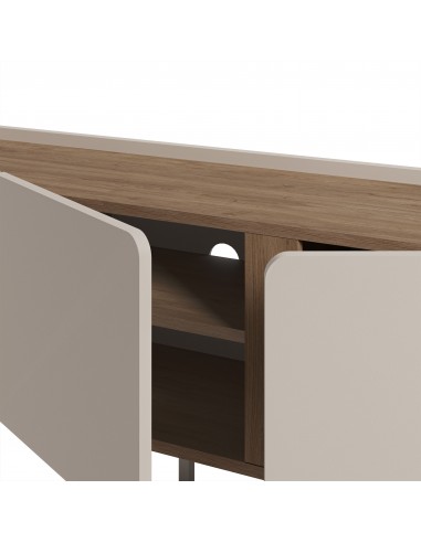 Móvel de TV design LUCILE 140 em cor creme e...