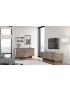 Aparador design CARPI 146 cm, 3 portas e 1 gaveta, cor... 2