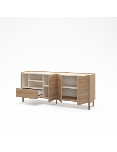 Aparador de diseño MONZA 180 color roble y visón