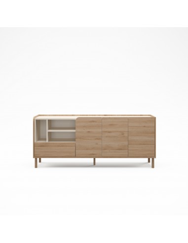 Aparador de design MONZA 180 em cor carvalho e...