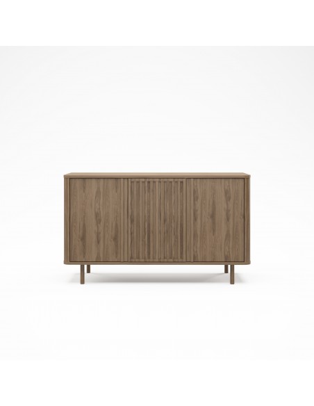 Aparador de diseño SALMA 138 x 40, 3 puertas en color roble