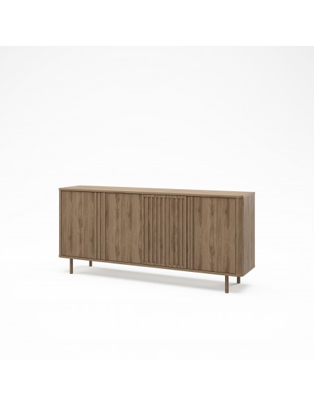 Aparador de diseño SALMA 180 x 40, 4 puertas en color roble