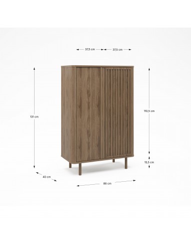 Aparador alto cubo de design SALMA 86 x 130, 2...