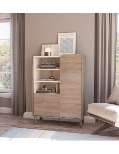 Aparador cube alto de design MONZA 90 em cor...