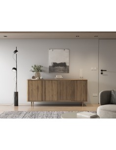 Aparador de diseño SALMA 180 x 40, 4 puertas en color roble 2