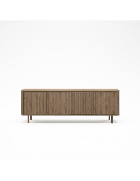 Móvel TV de design SALMA 180 x 40, 4 portas em cor carvalho