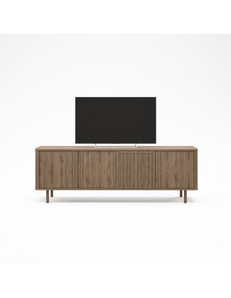 Mueble TV de diseño SALMA 180 x 40, 4 puertas en color roble