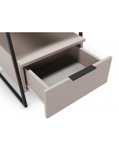 Mesa de cabeceira VELIA 45 X 50, cor creme e...