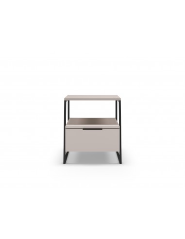 Mesa de cabeceira VELIA 45 X 50, cor creme e...