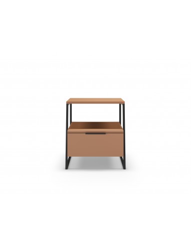 Mesa de cabeceira VELIA 45 X 50, cor terracota...